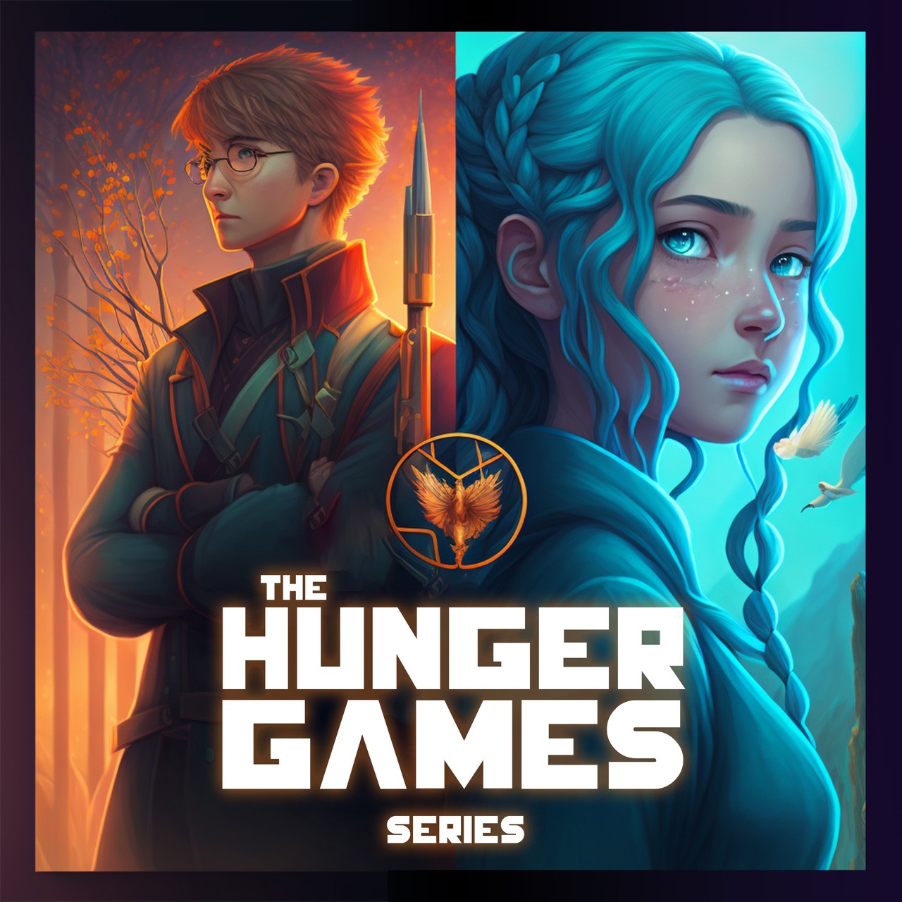 Audiobook cover for The Hunger Games Trilogy (Hunger Games / Catching Fire / Mockingjay)