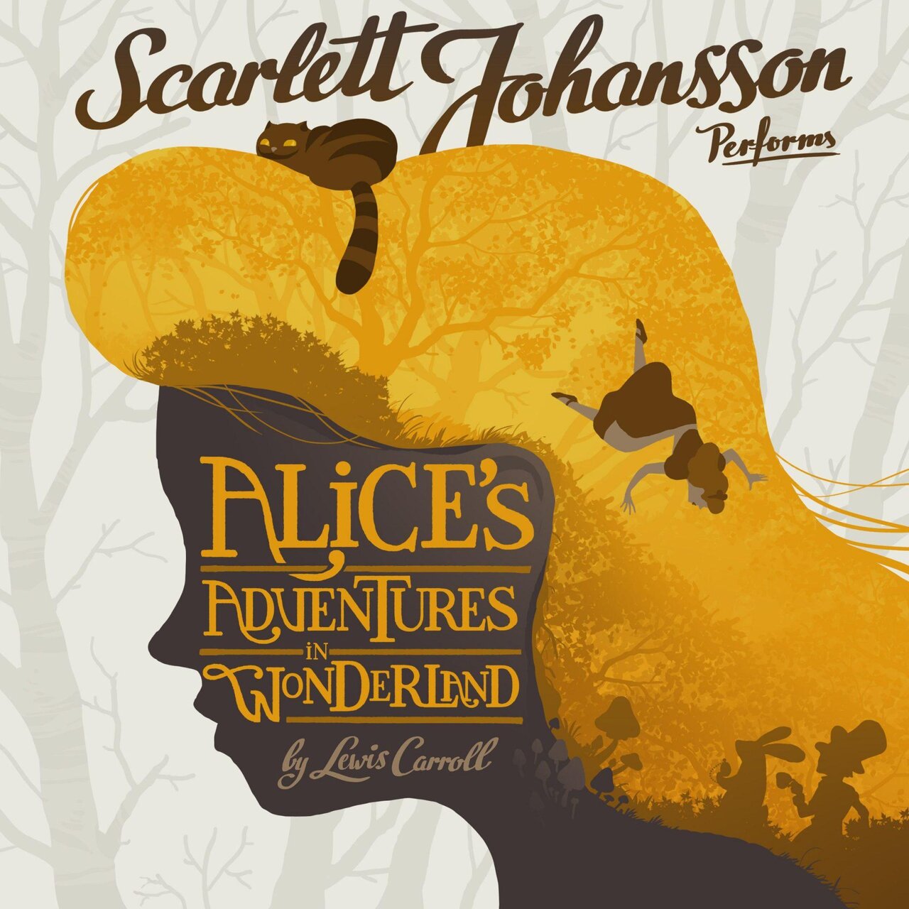 Audiobook cover for Alice's Adventures in Wonderland / Through the Looking Glass