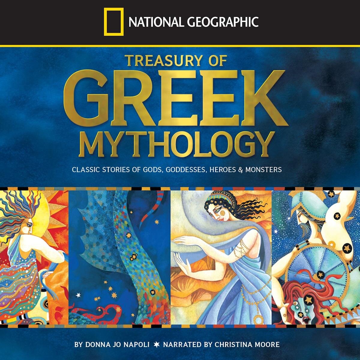 Audiobook cover for Treasury of Greek Mythology