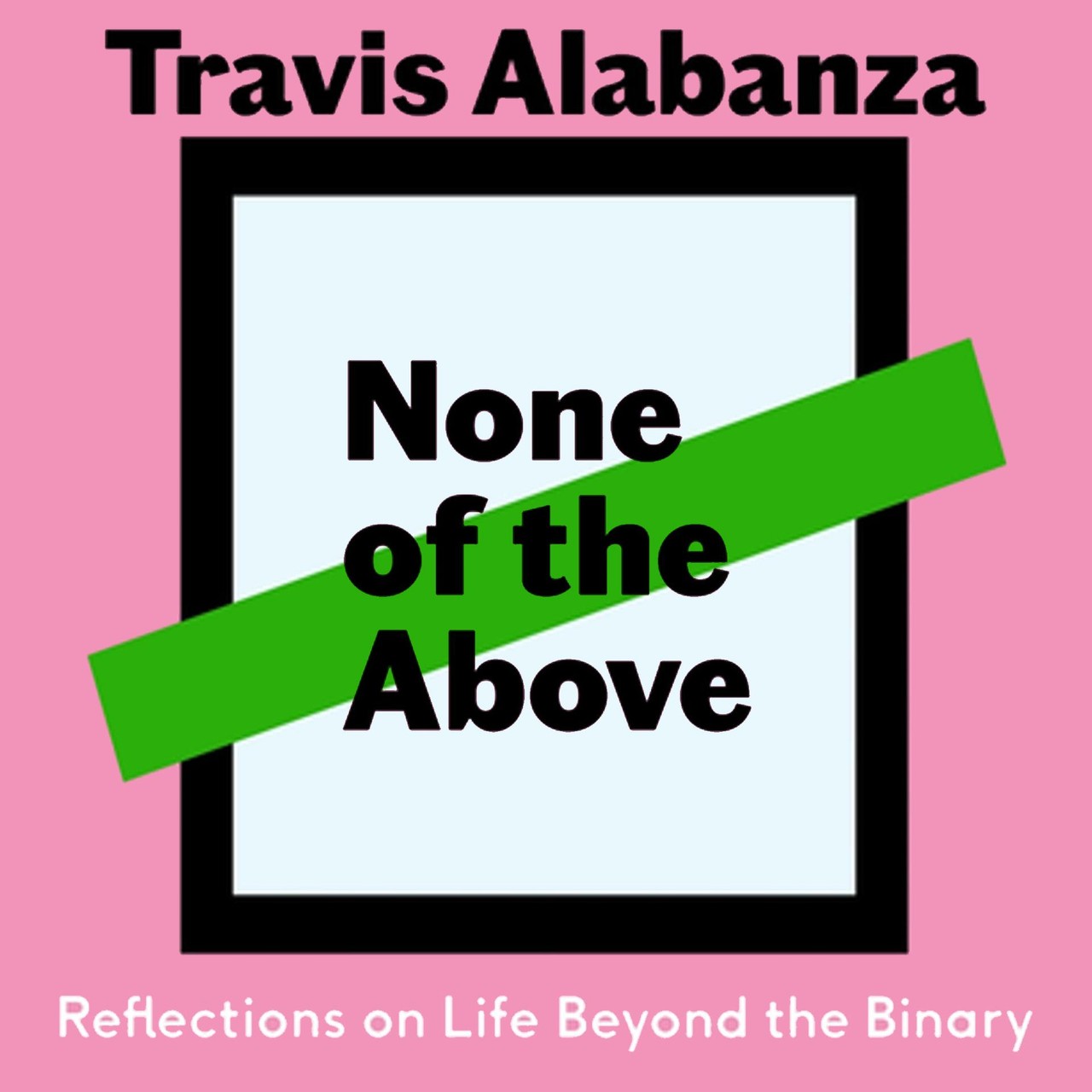 Audiobook cover for None of the Above