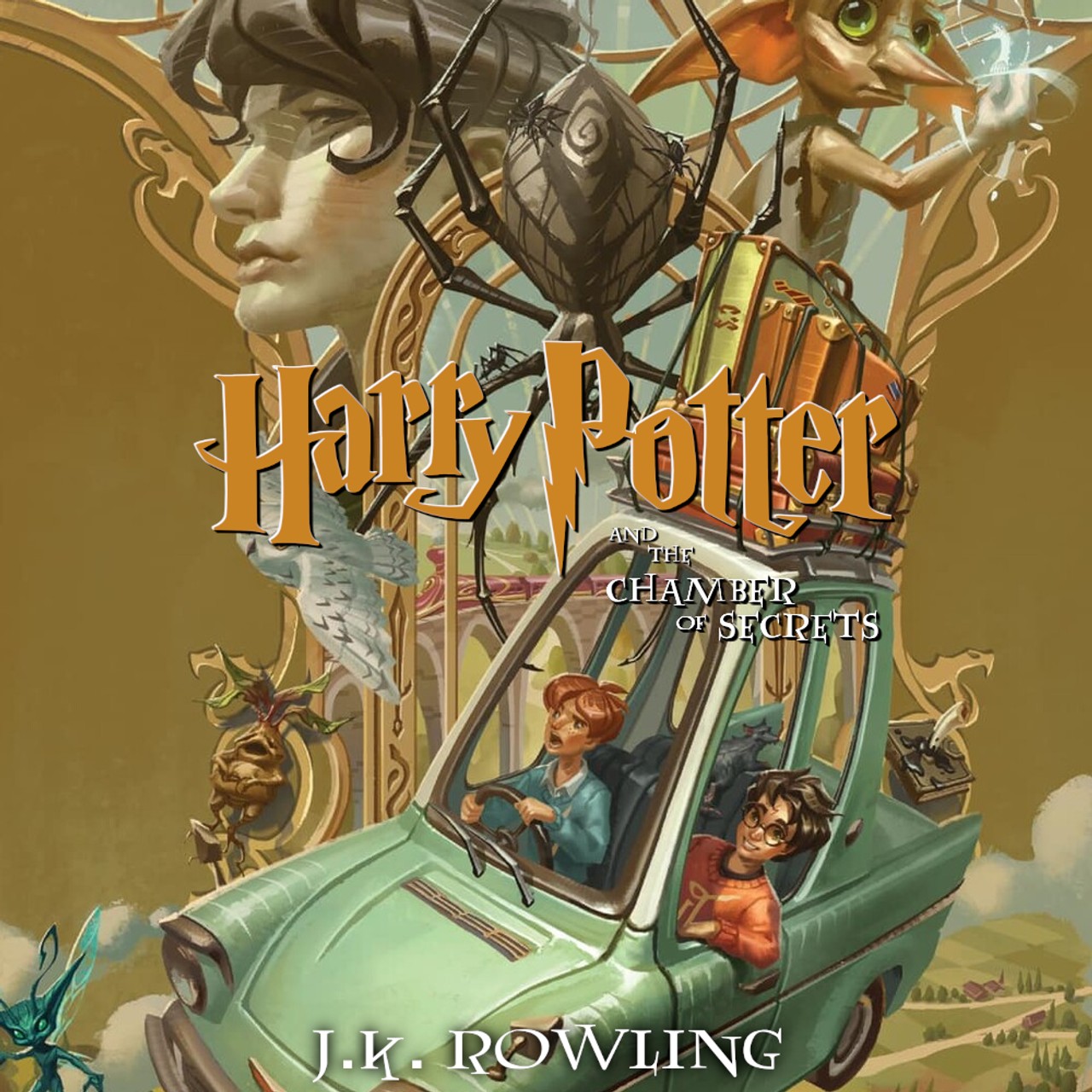 Audiobook cover for Harry Potter and the Chamber of Secrets