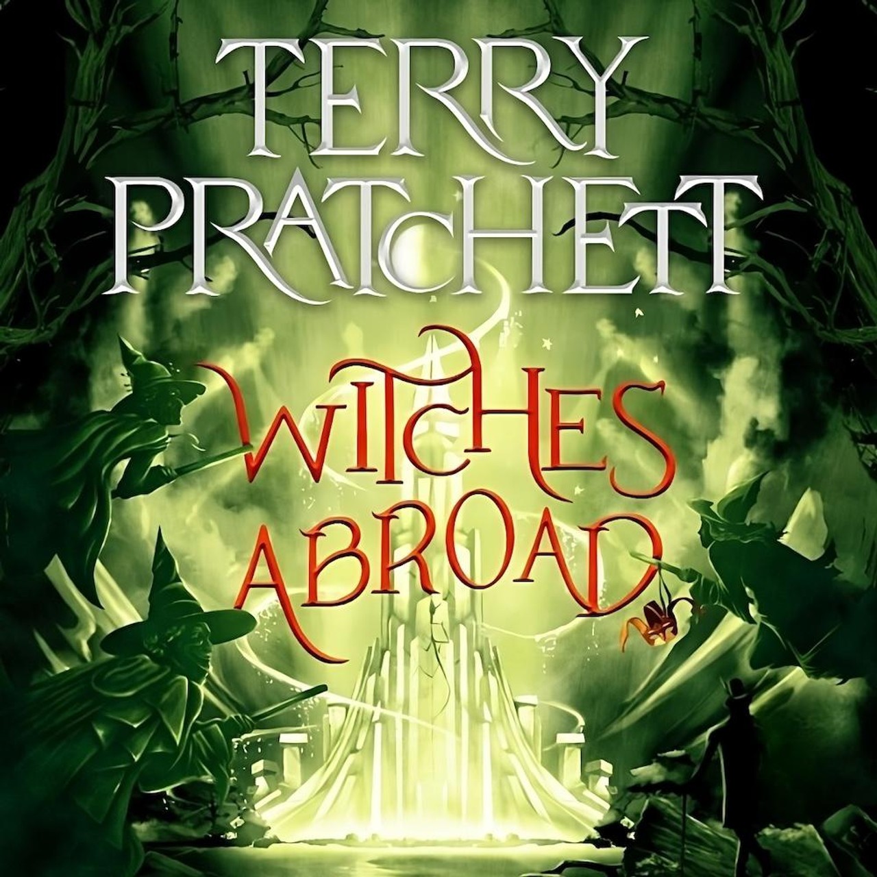 Audiobook cover for Witches Abroad