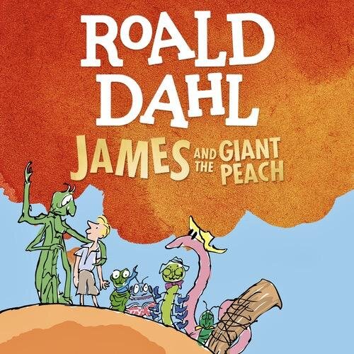 Audiobook cover for James and the Giant Peach