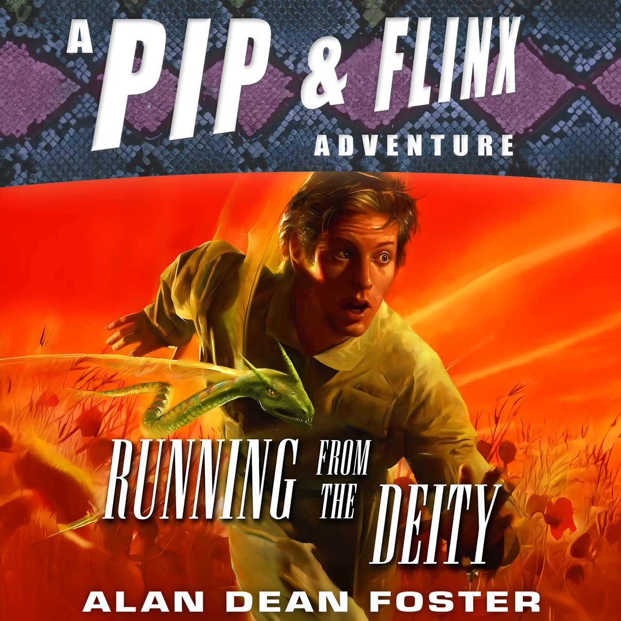 Audiobook cover for Running from the Deity: A Pip & Flinx Adventure (Adventures of Pip and Flinx)