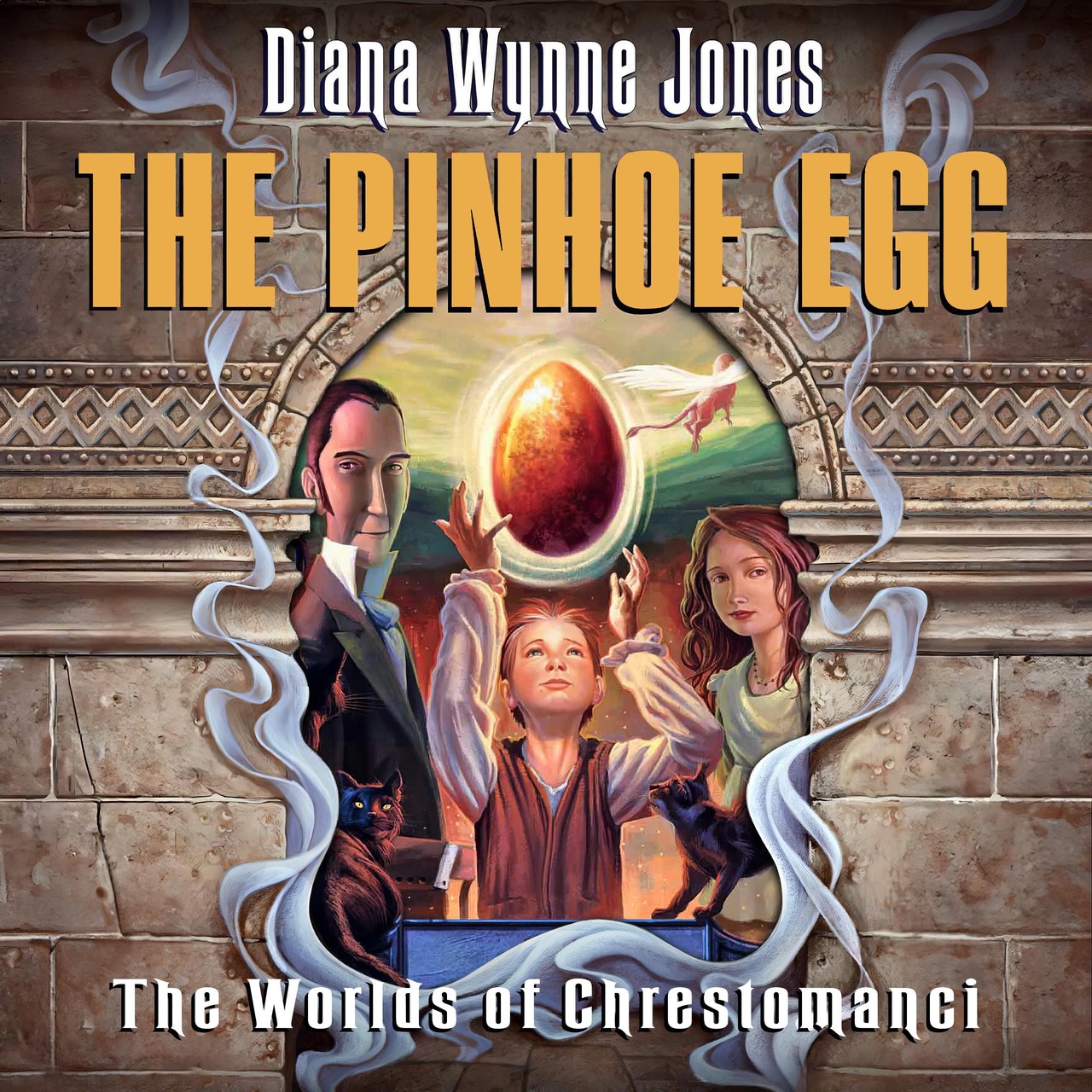 Audiobook cover for The Pinhoe Egg (Chrestomanci, Book 6)
