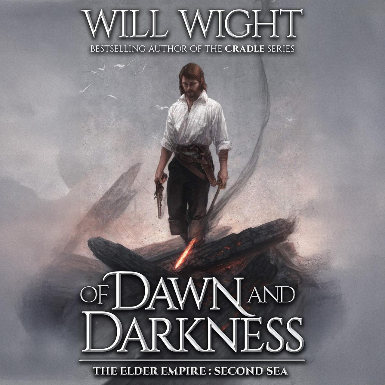 Audiobook cover for Of Dawn and Darkness (The Elder Empire: Sea)