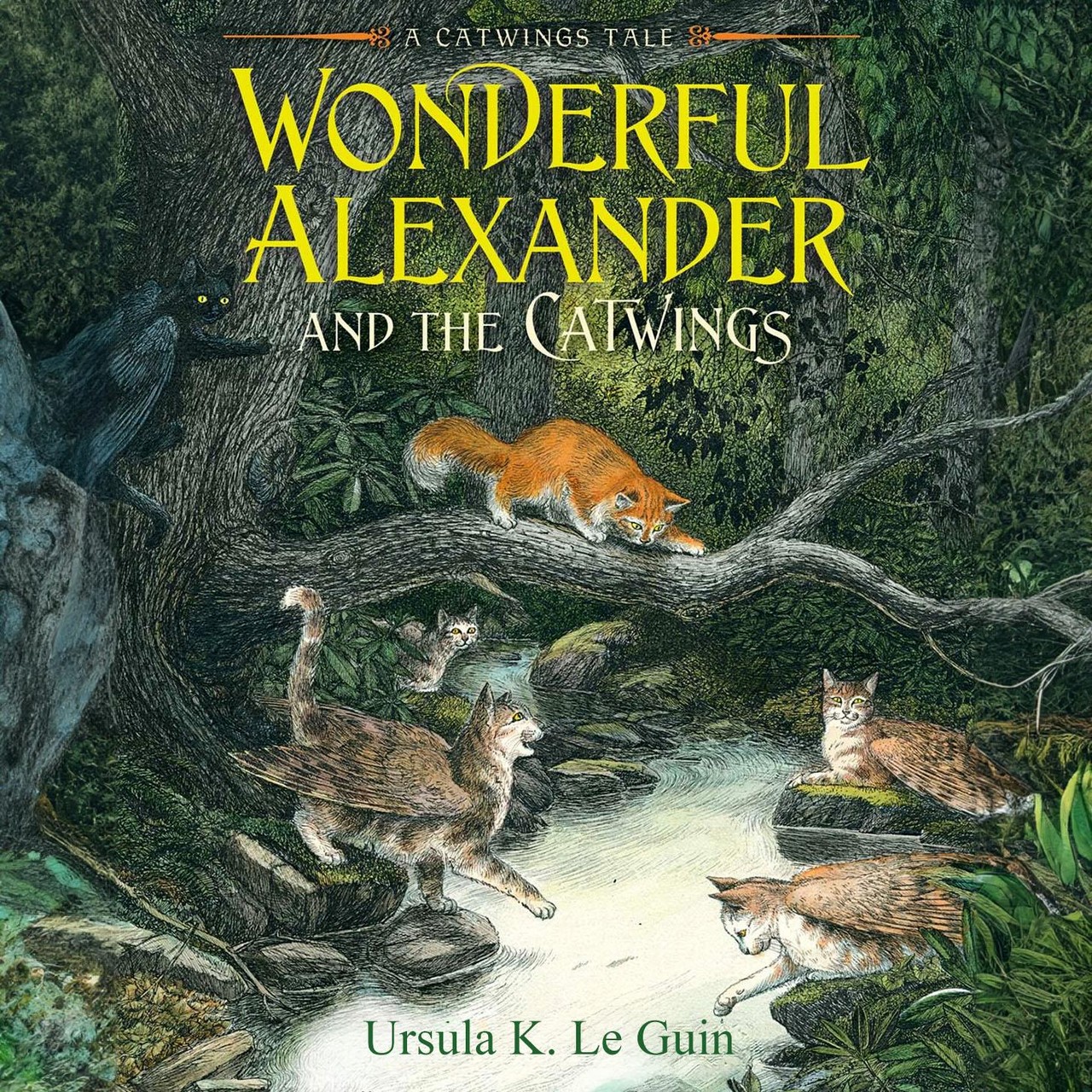 Audiobook cover for Wonderful Alexander and the Catwings