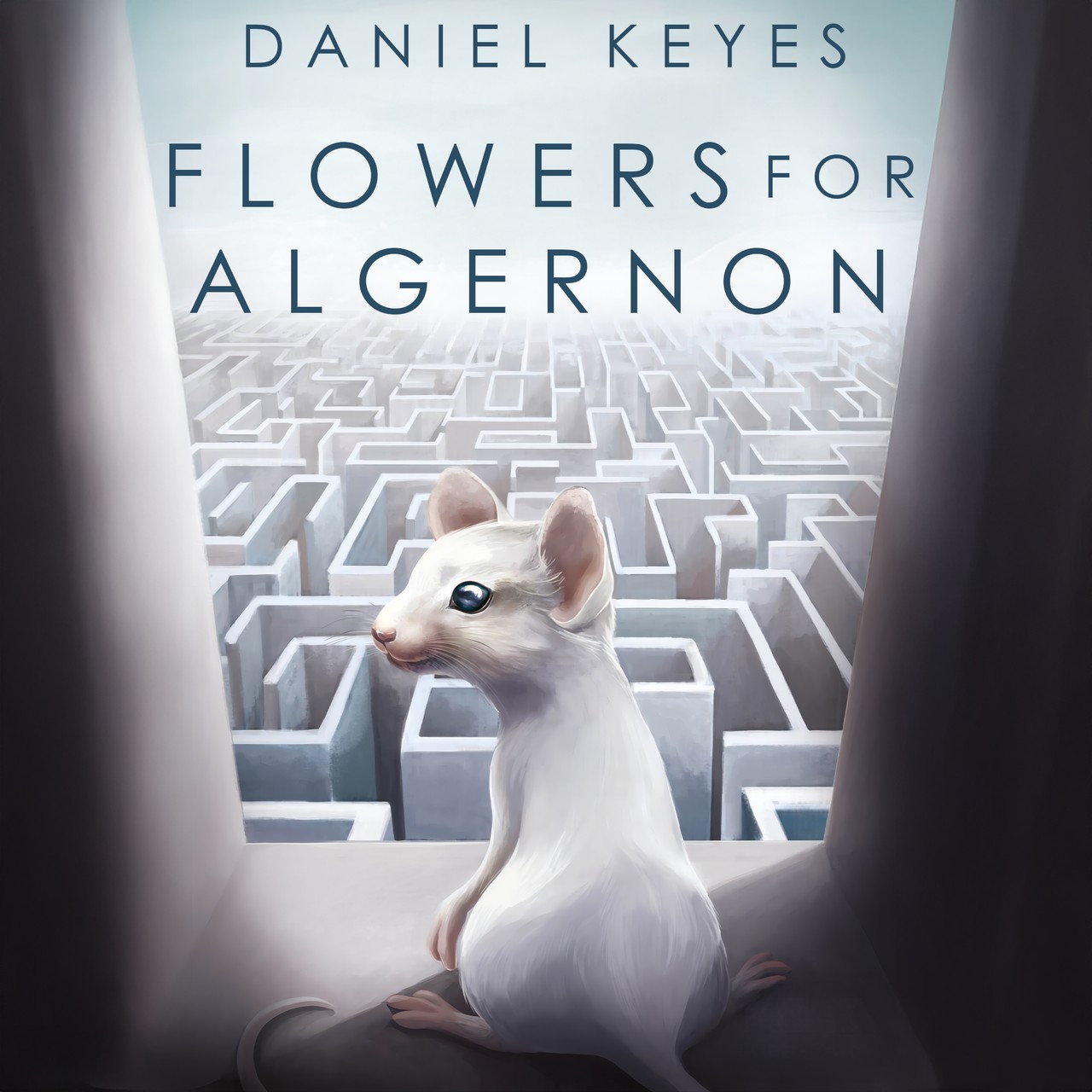 Audiobook cover for Flowers for Algernon, Daniel Keyes