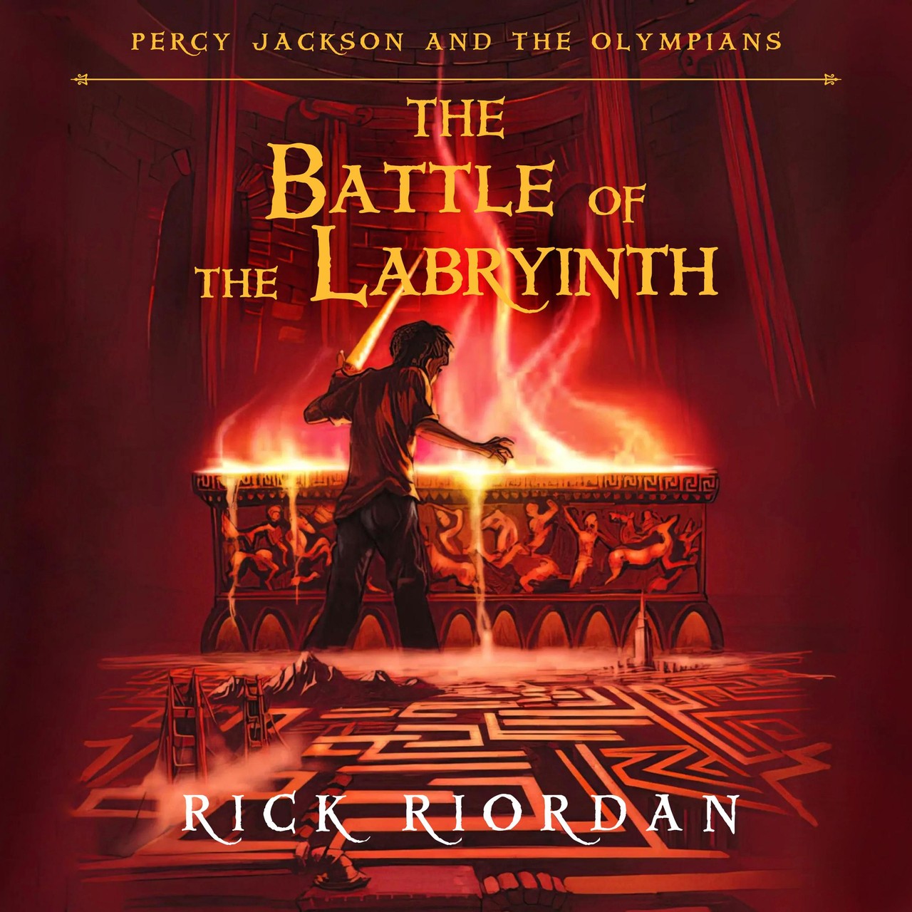 Audiobook cover for The Battle of the Labyrinth
