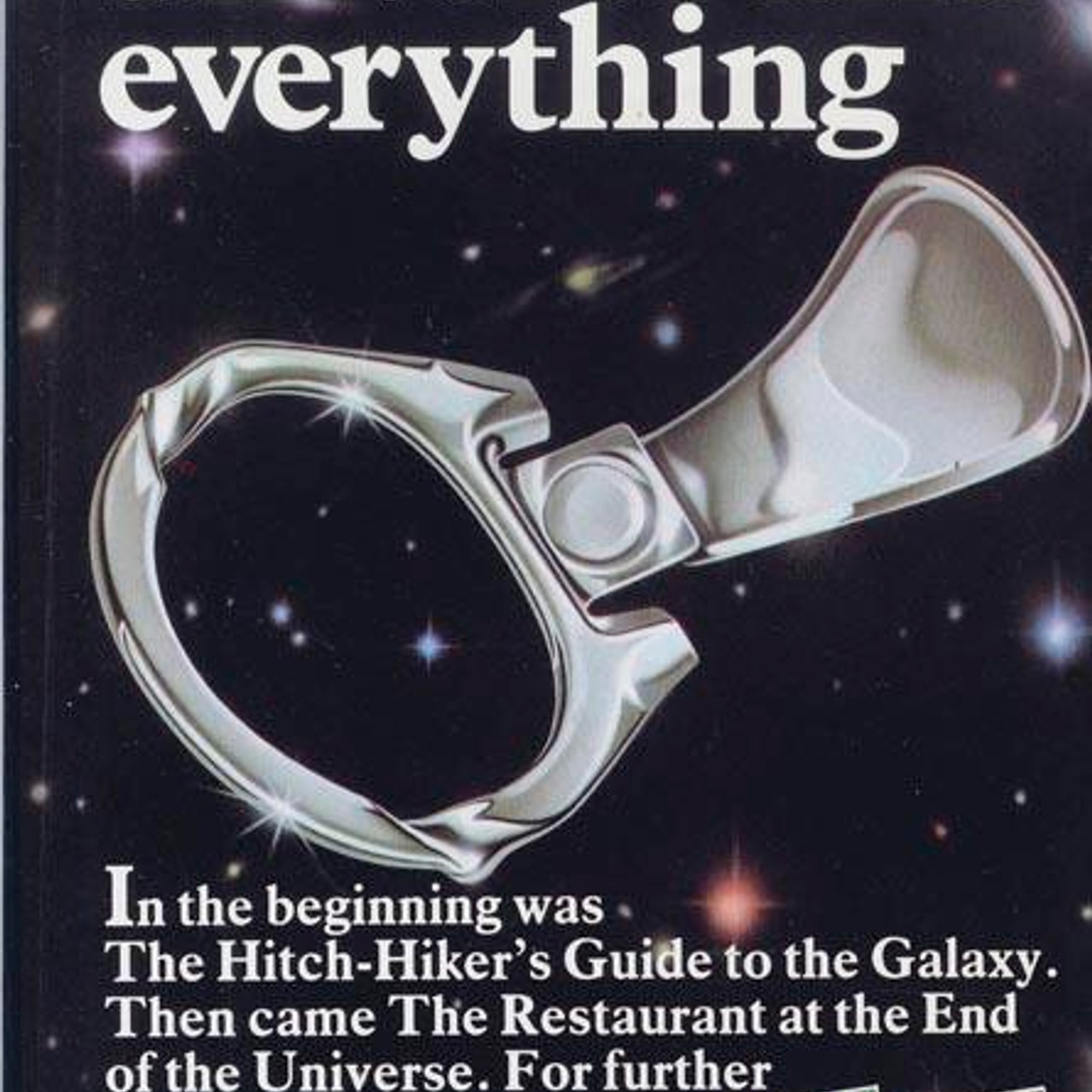 Audiobook cover for Hitchhiker's Trilogy (Hitch Hiker's Guide to the Galaxy / Restaurant at the End of the Universe / Life, the Universe, and Everything)