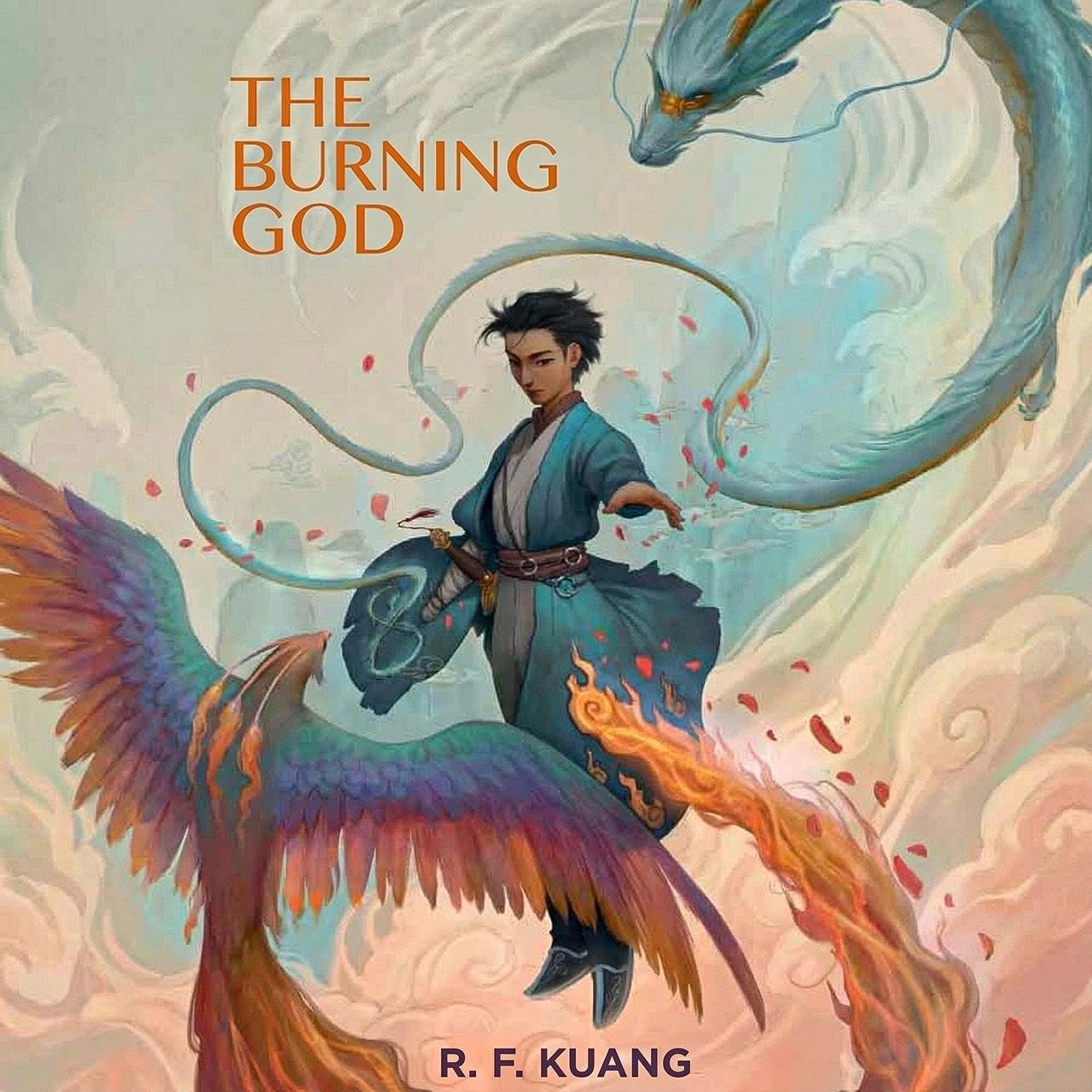Audiobook cover for The Burning God