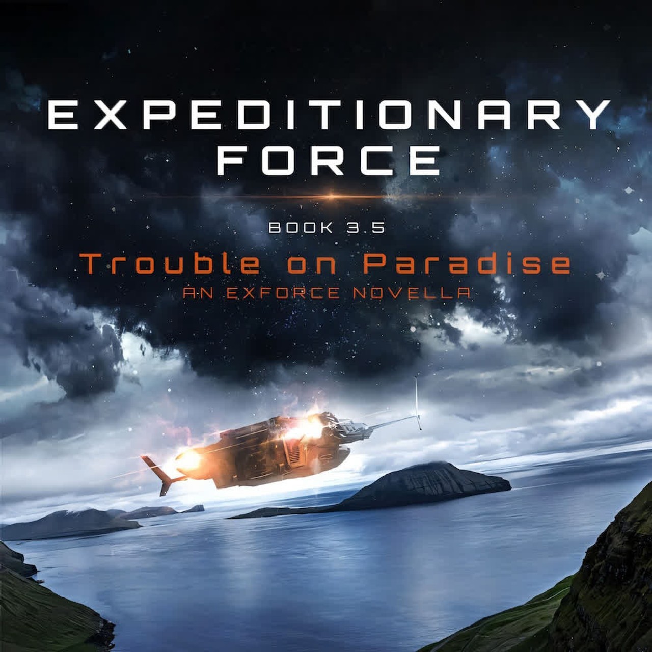 Audiobook cover for Trouble on Paradise