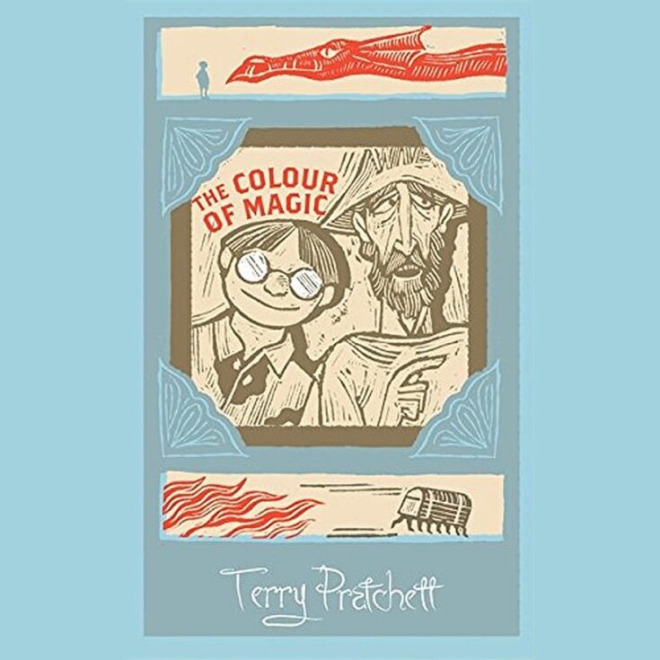 Audiobook cover for Terry Pratchett's The colour of magic: the graphic novel