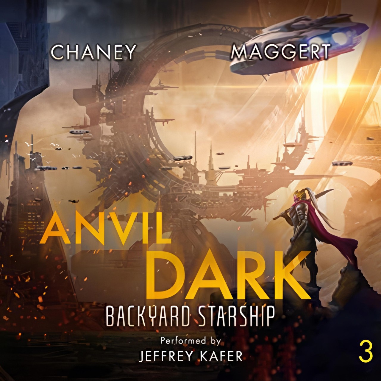 Audiobook cover for Backyard starship 