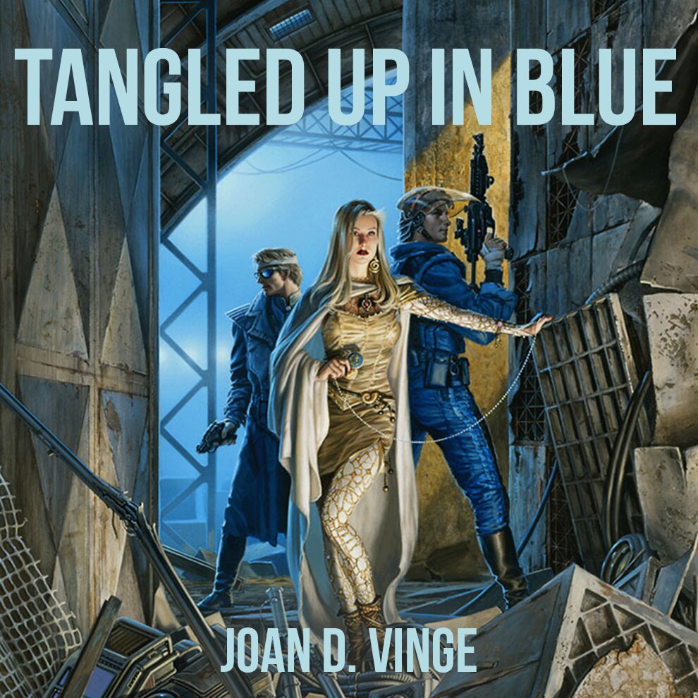 Audiobook cover for Tangled up in Blue