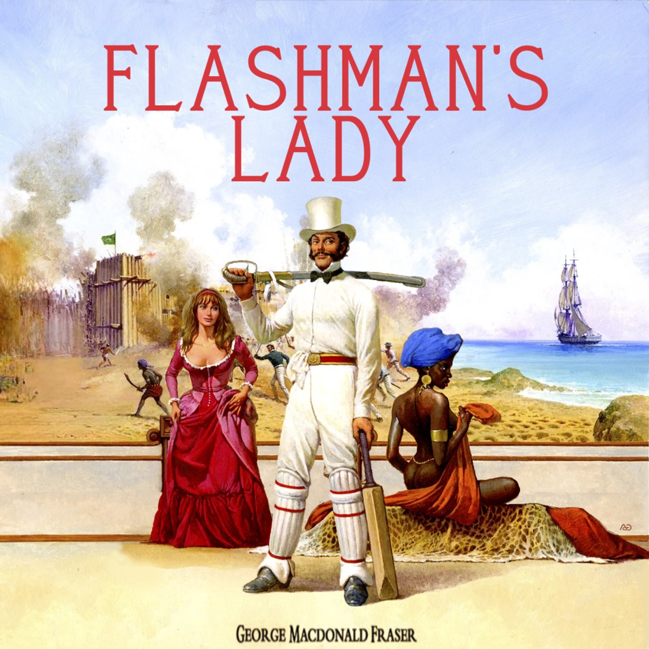 Audiobook cover for Flash for freedom! from the Flashman papers, 1848-1849: edited and arranged by George MacDonald Fraser.