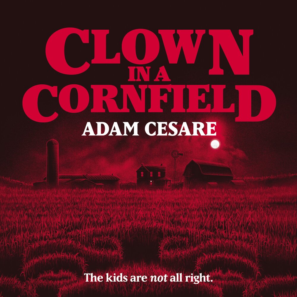 Audiobook cover for Clown in a Cornfield