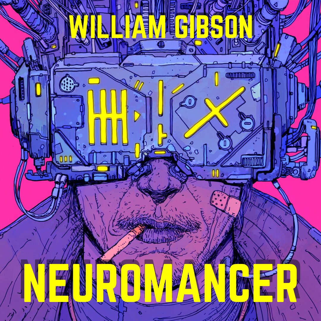 Audiobook cover for William Gibson's Neuromancer