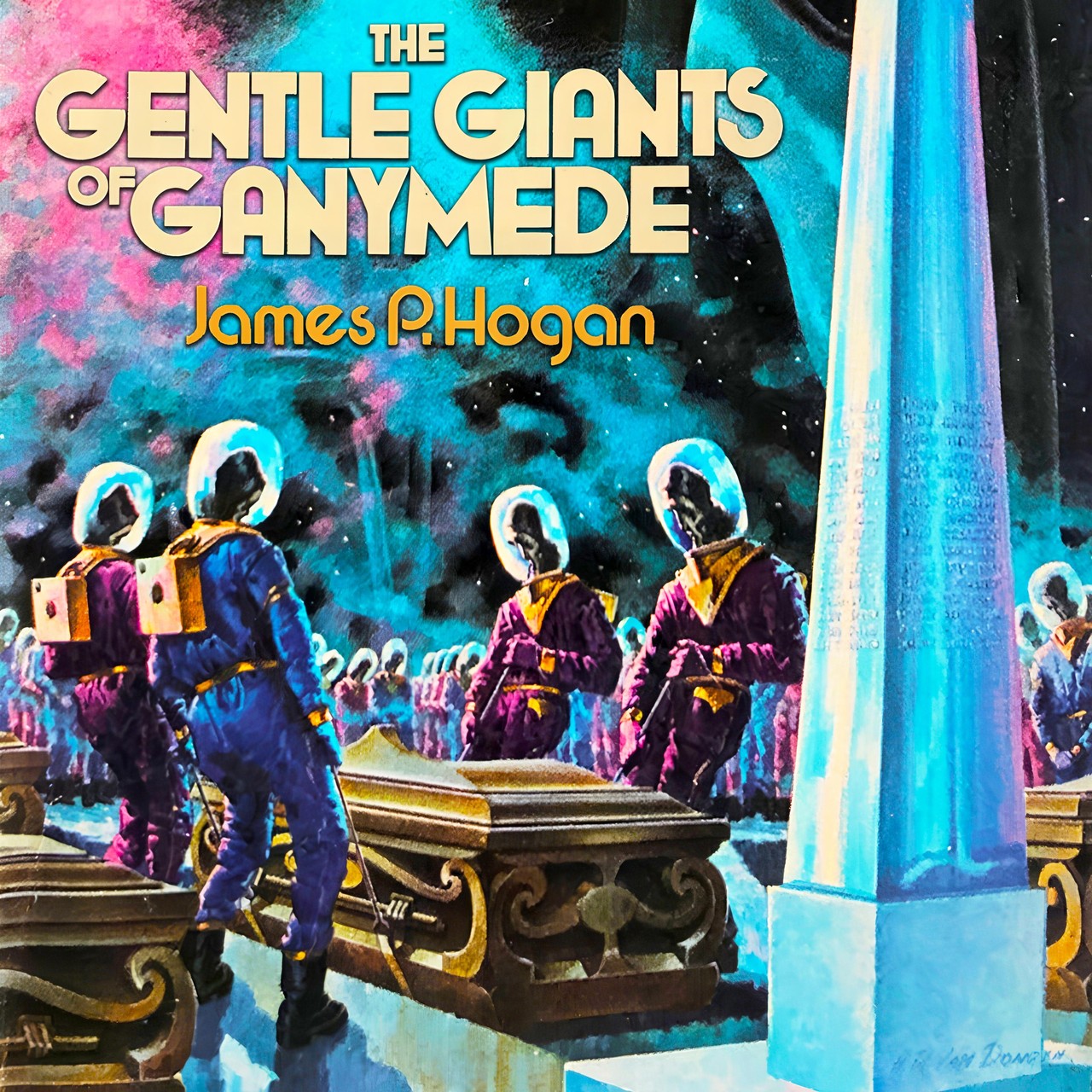 Audiobook cover for The Gentle Giants of Ganymede (The Giants' Trilogy, Book #2)