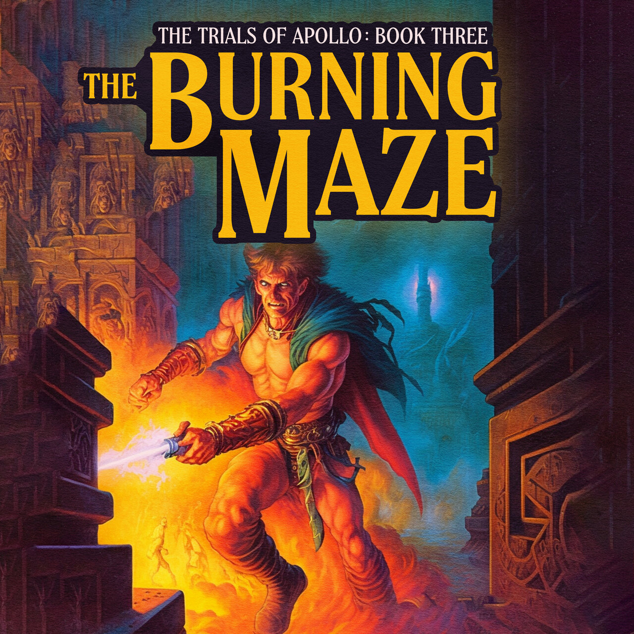 Audiobook cover for The Burning Maze