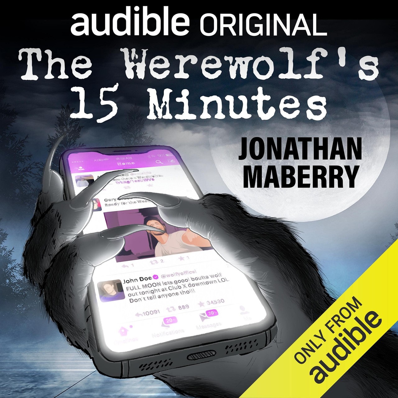 Audiobook cover for House on the Borderland with Original Foreword by Jonathan Maberry