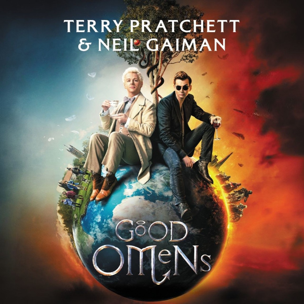 Audiobook cover for Good Omens