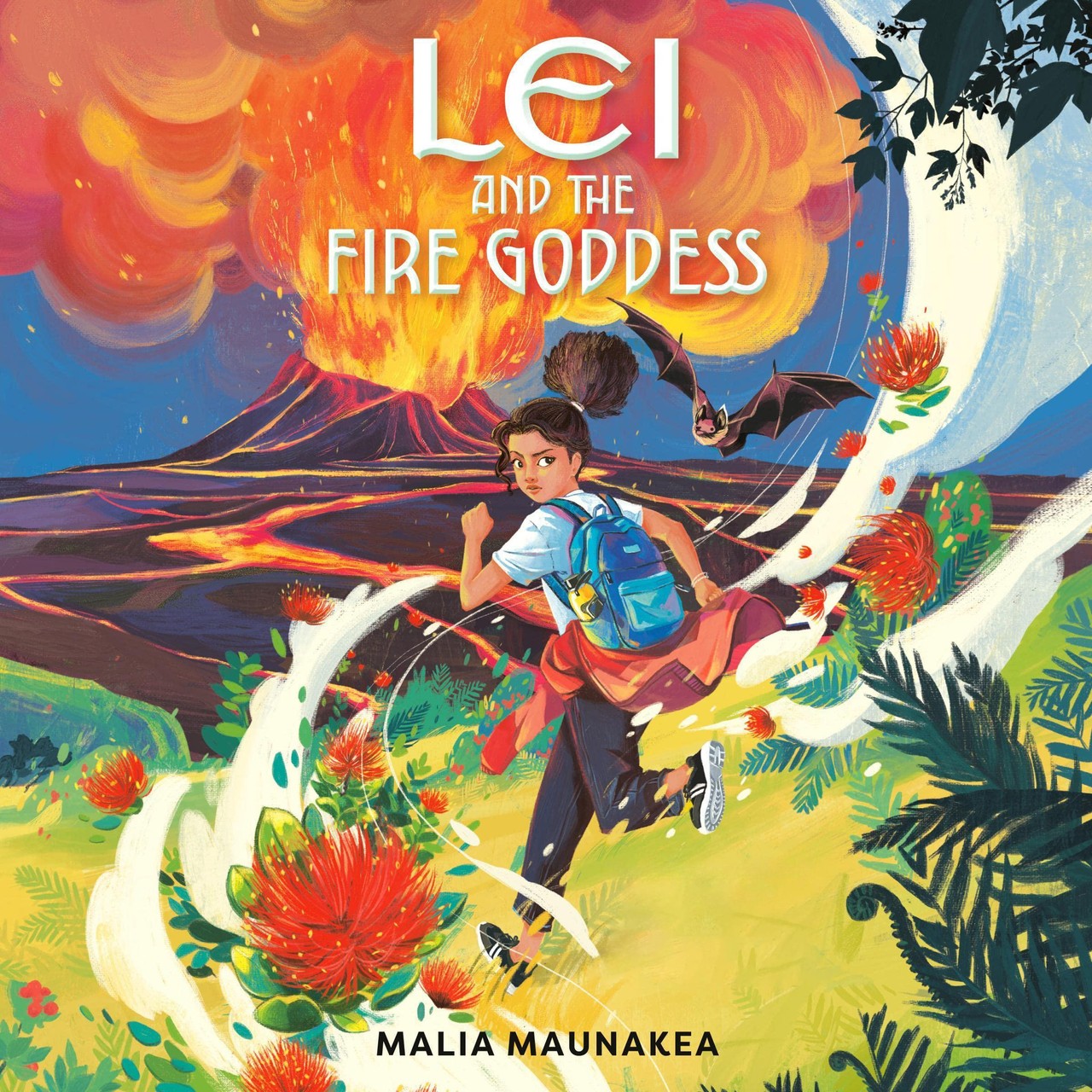 Audiobook cover for Lei and the Fire Goddess