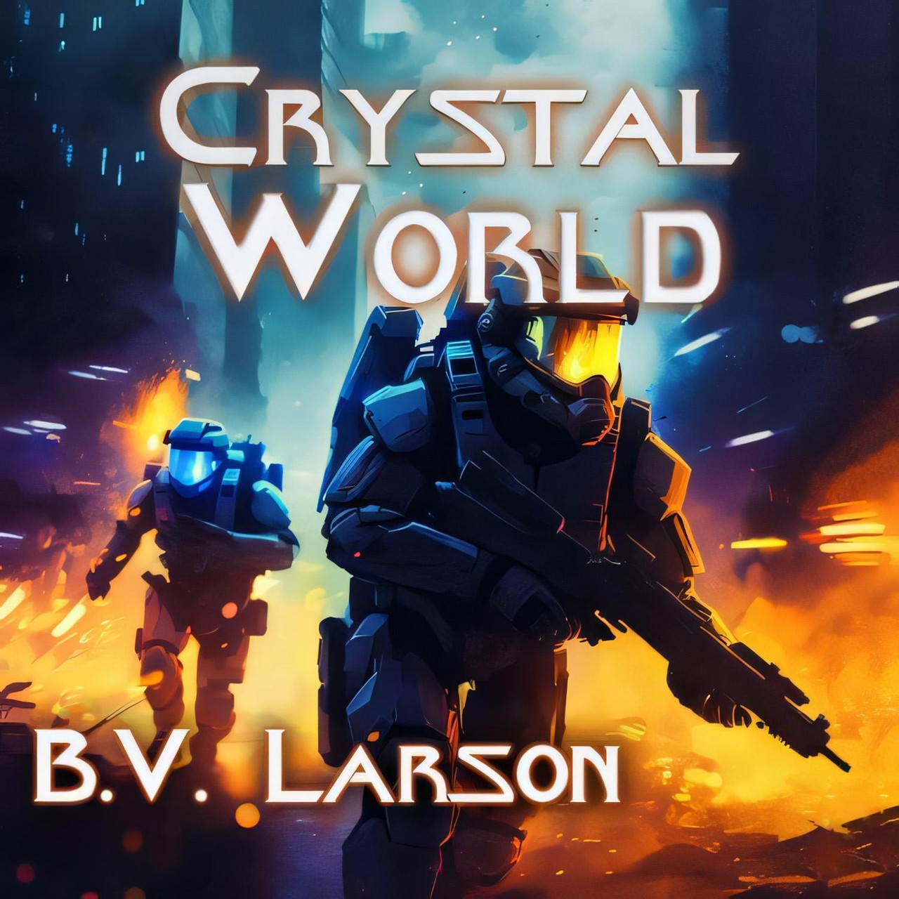 Audiobook cover for Crystal World (Undying Mercenaries #20)