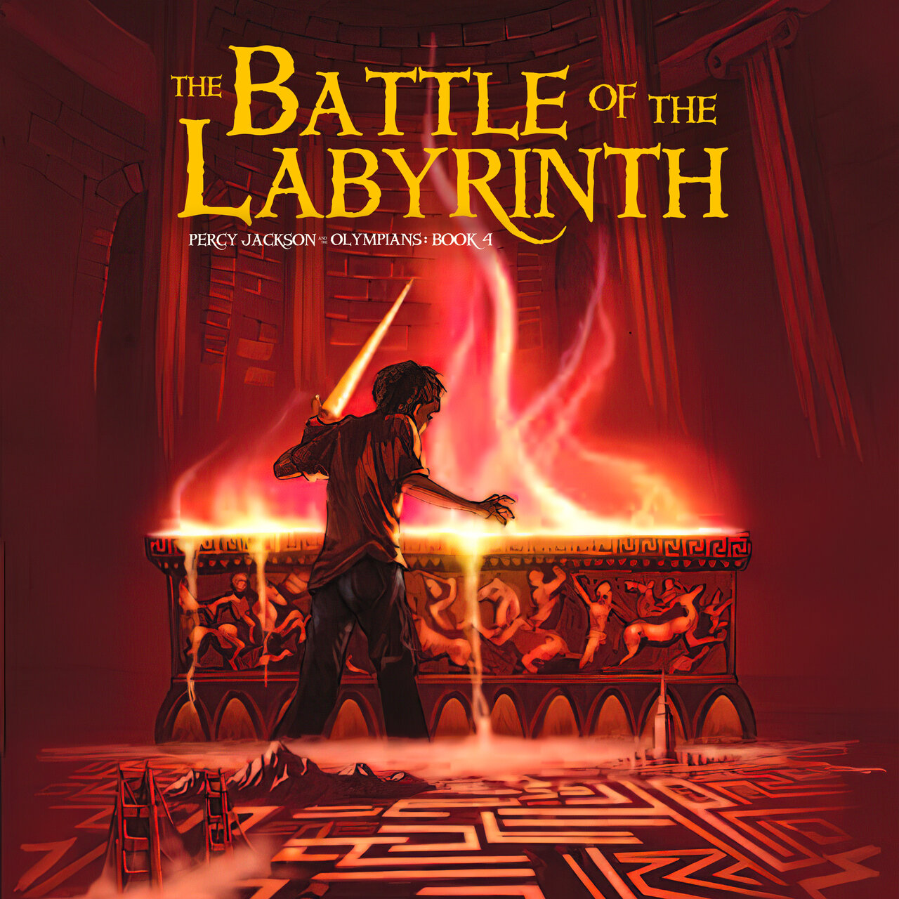 Audiobook cover for The Battle of the Labyrinth