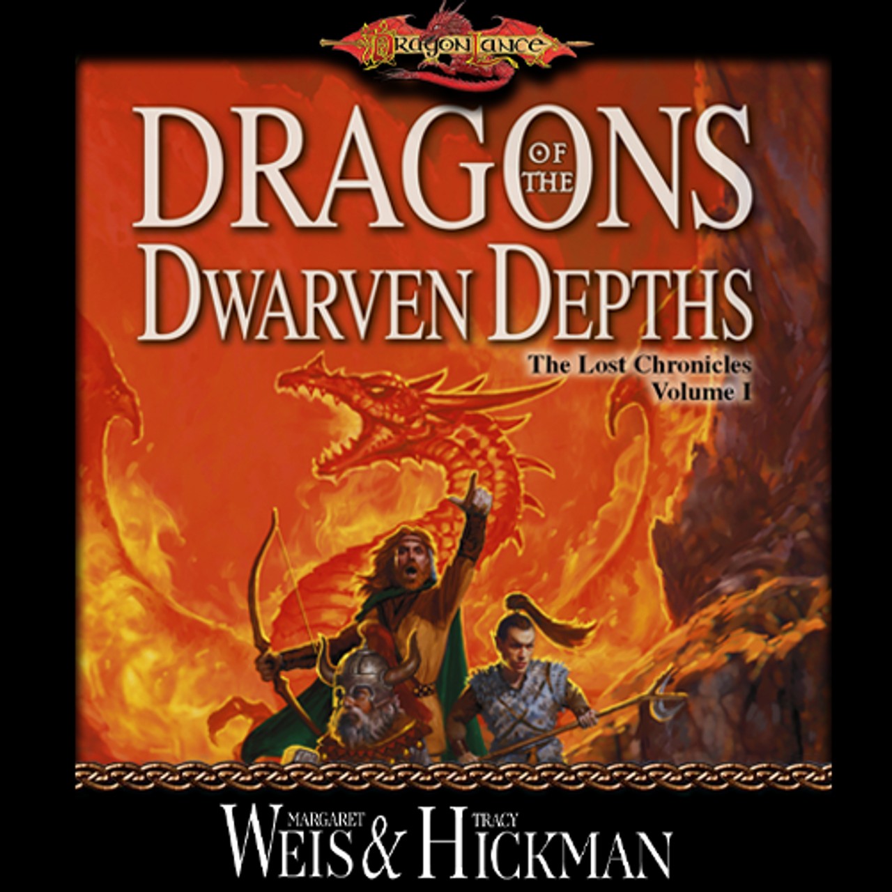 Audiobook cover for Dragons of the Dwarven Depths (Dragonlance: The Lost Chronicles, Vol. 1)