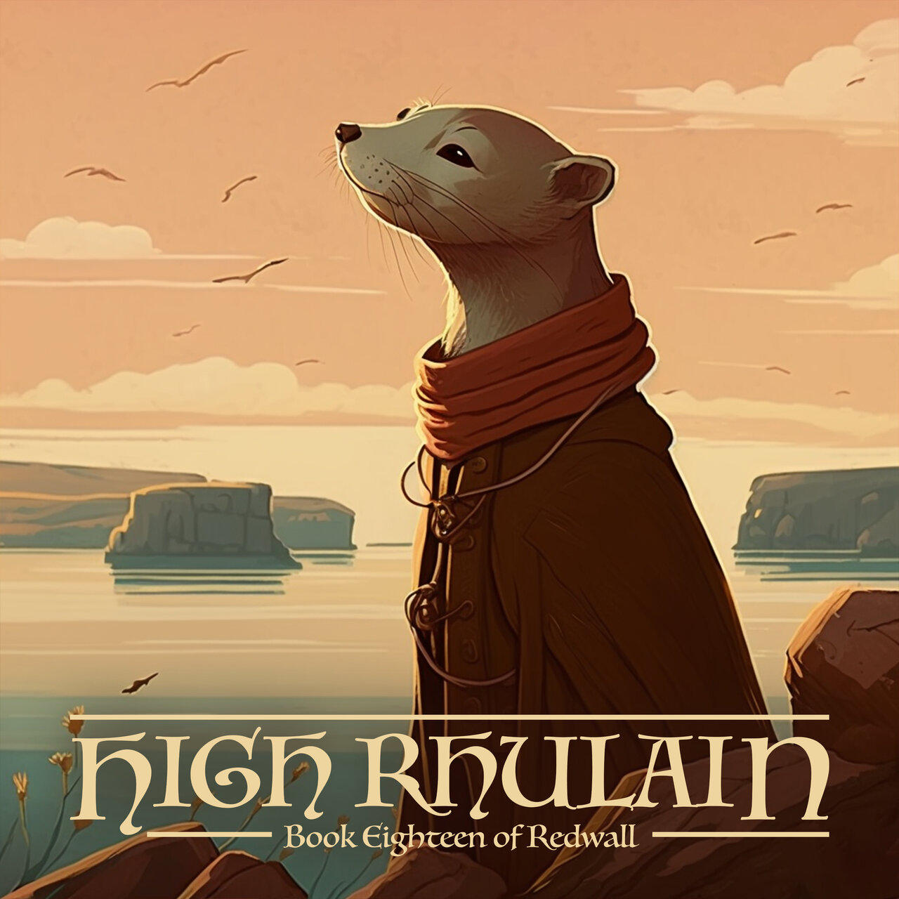 Audiobook cover for High Rhulain (Redwall #18)