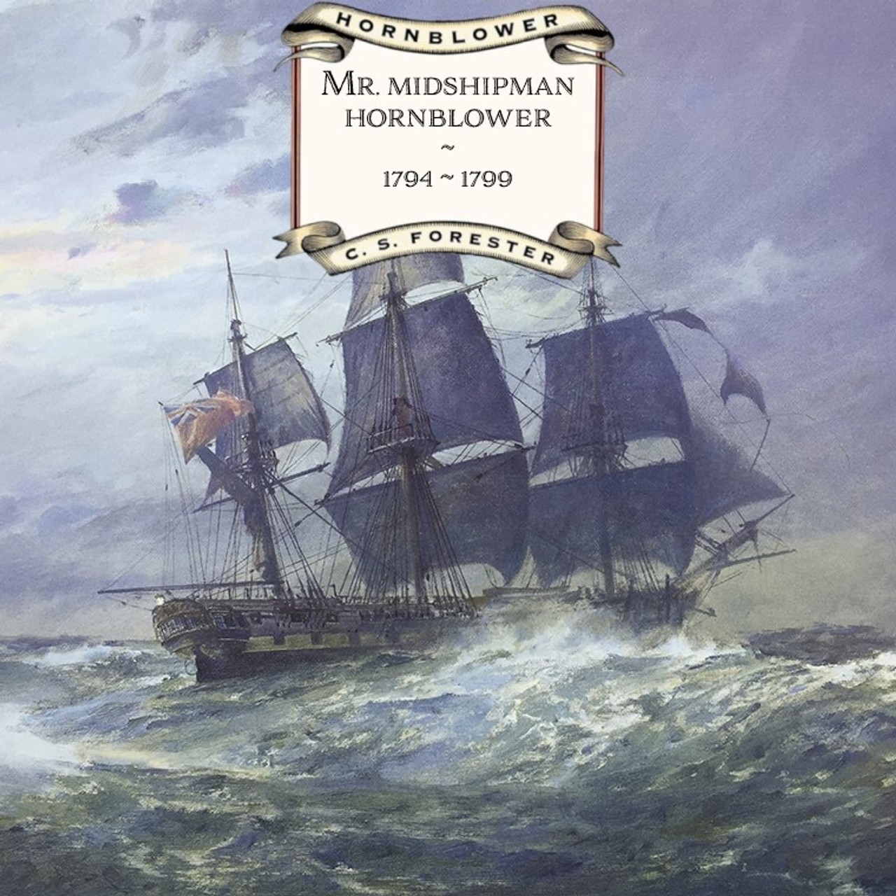 Audiobook cover for Mr. Midshipman Hornblower