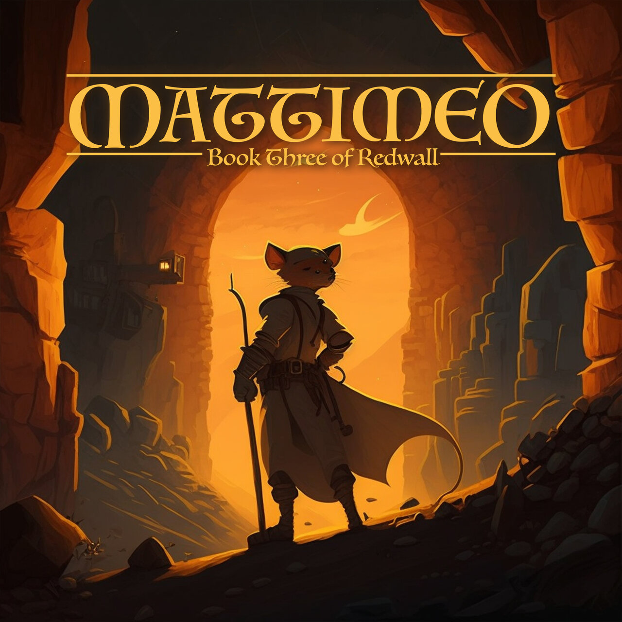Audiobook cover for Mattimeo (Redwall #3)