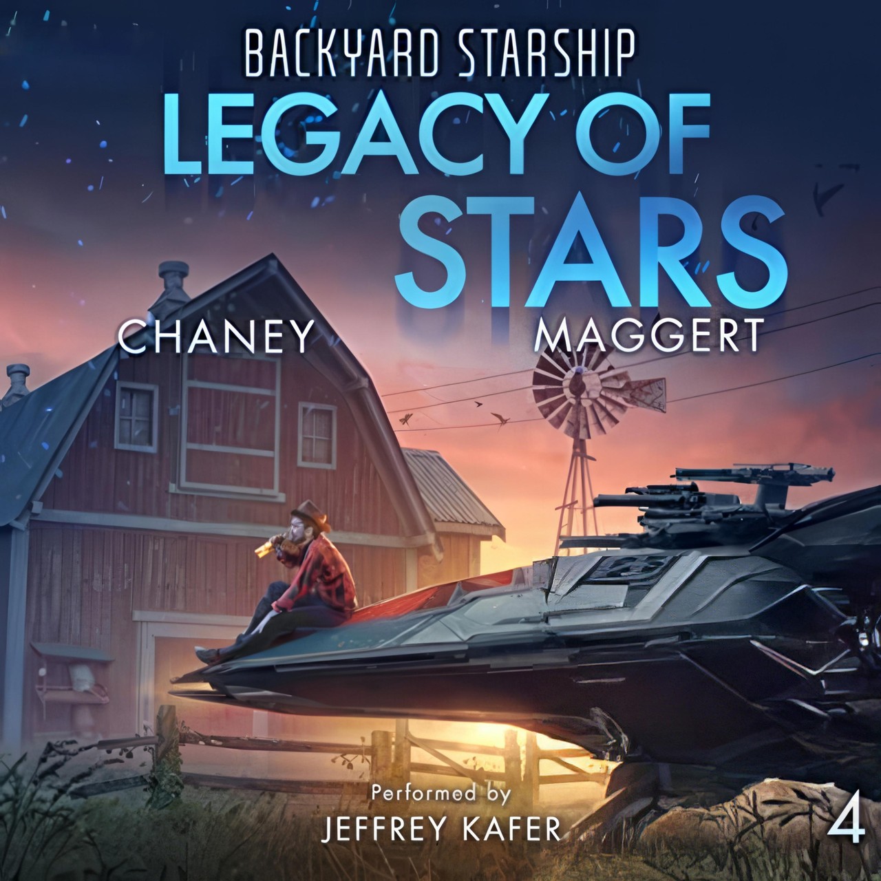 Audiobook cover for Backyard starship 