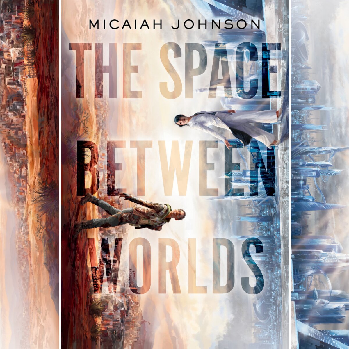Audiobook cover for The Space Between Worlds