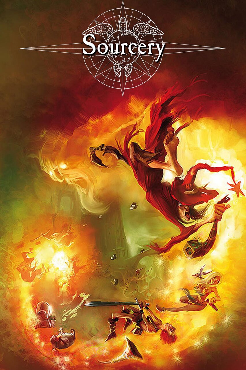 Audiobook cover for Sourcery
