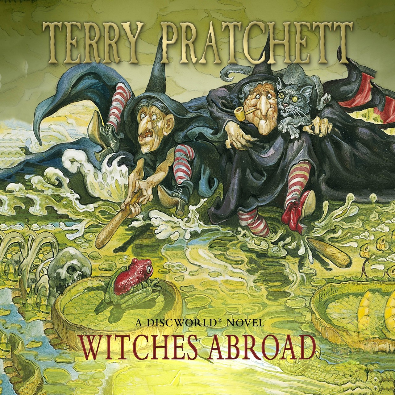 Audiobook cover for Witches Abroad