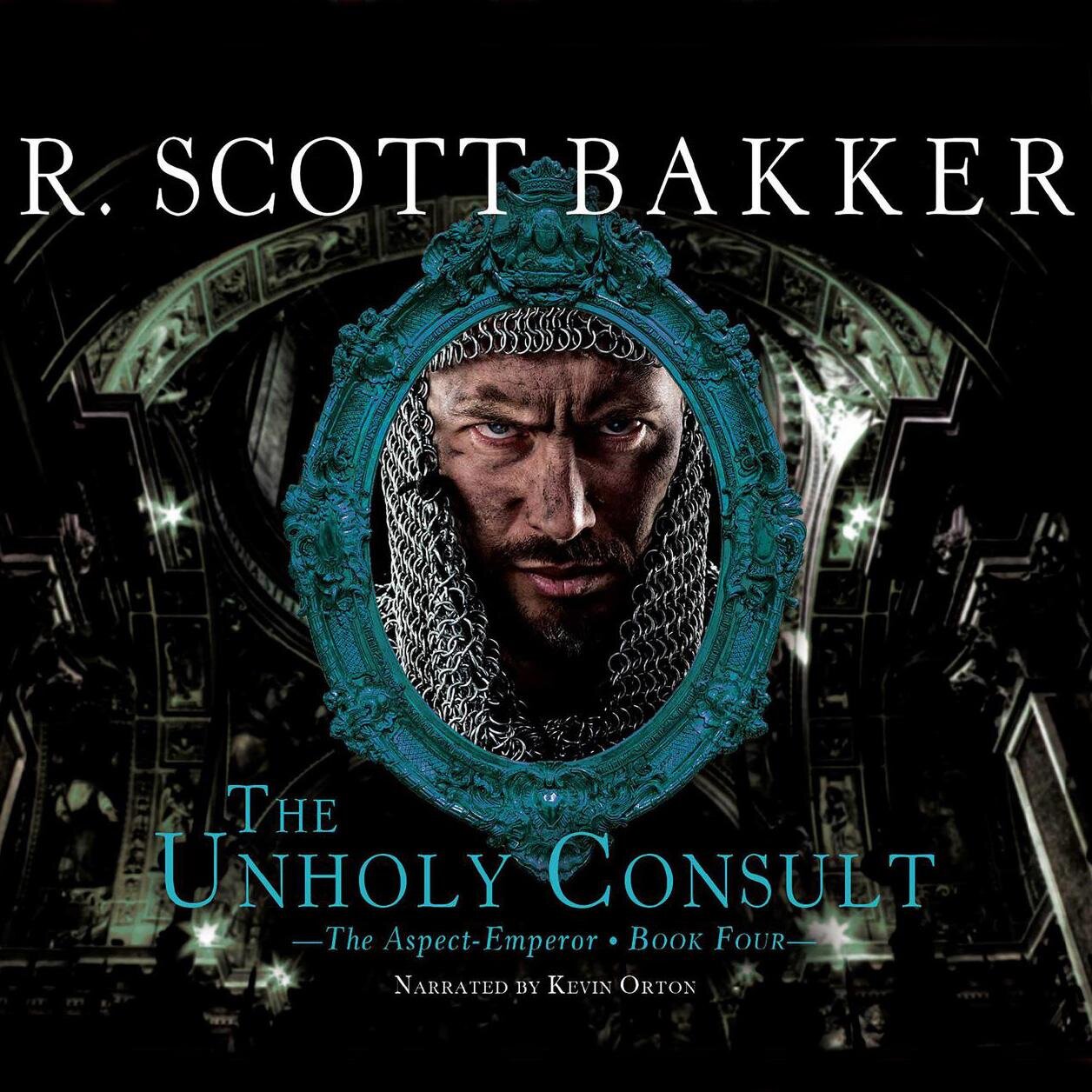 Audiobook cover for The Unholy Consult: Book Four of the Aspect-Emperor series