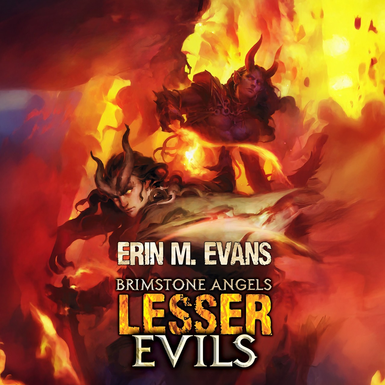 Audiobook cover for Brimstone Angels Lesser Evils