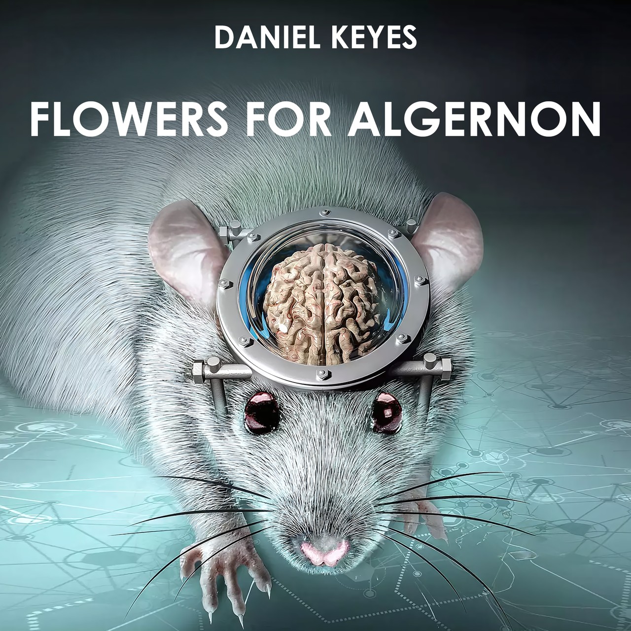 Audiobook cover for Flowers for Algernon, Daniel Keyes