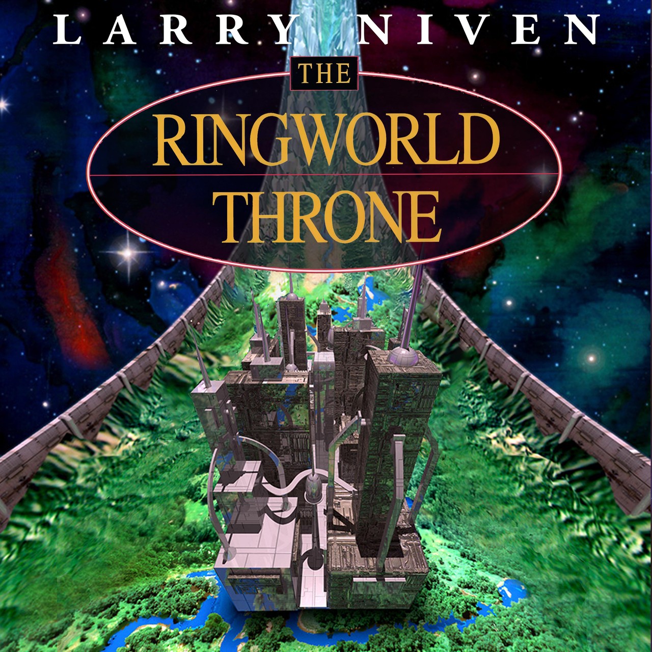 Audiobook cover for The Ringworld throne