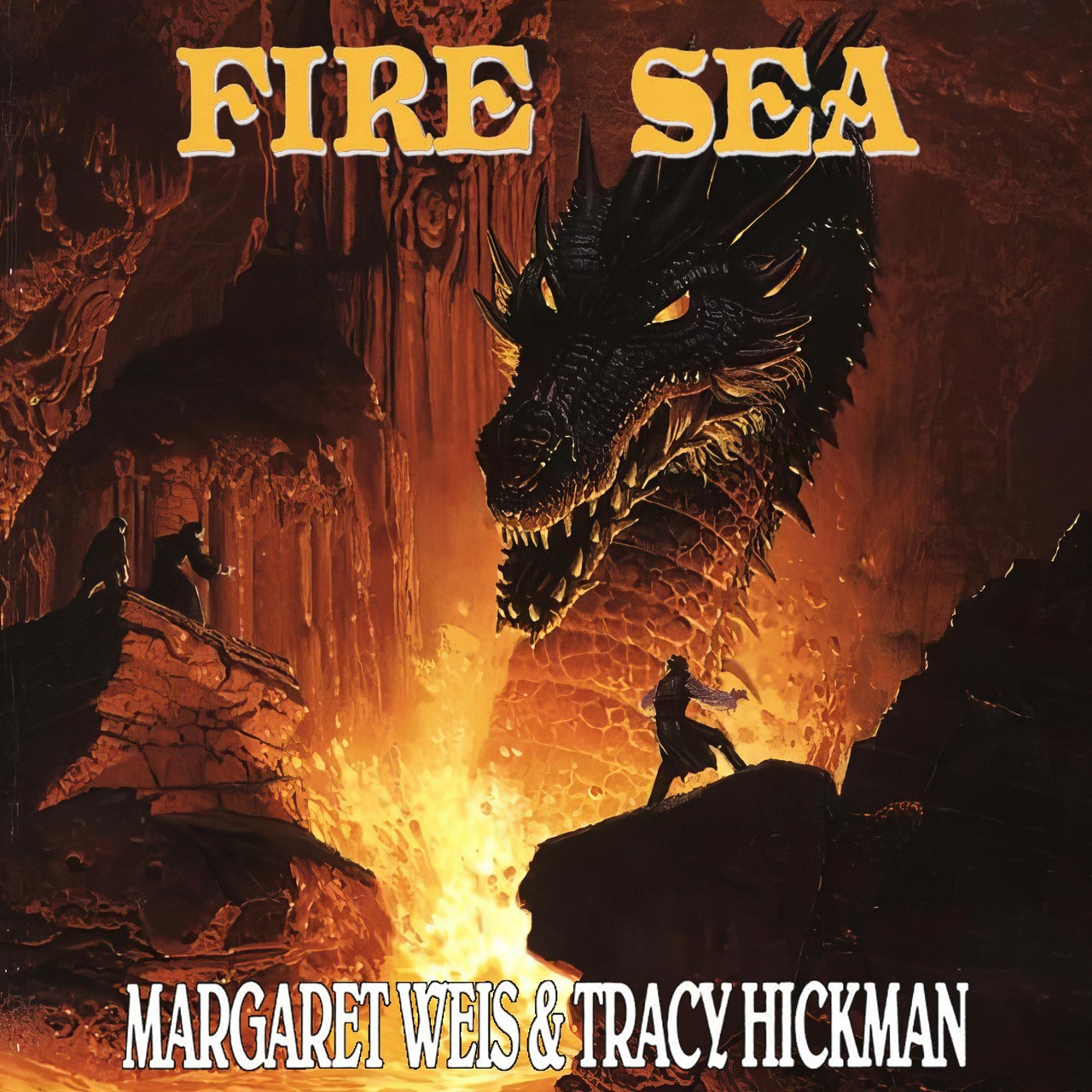 Audiobook cover for By Margaret Weis Fire Sea (Death Gate Cycle) (New edition) [Paperback]