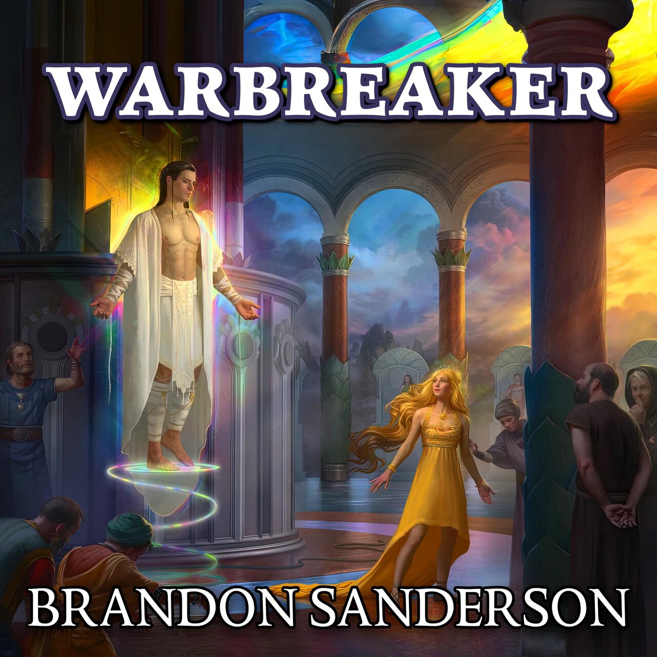 Audiobook cover for Brandon Sanderson 3 Books Collection Set. Arcanum Unbounded, Elantris, Warbreaker