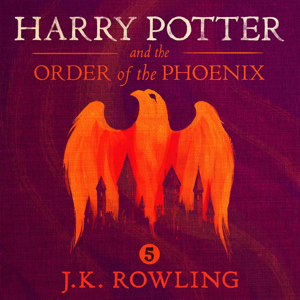 Audiobook cover for Harry Potter and the Order of the Phoenix