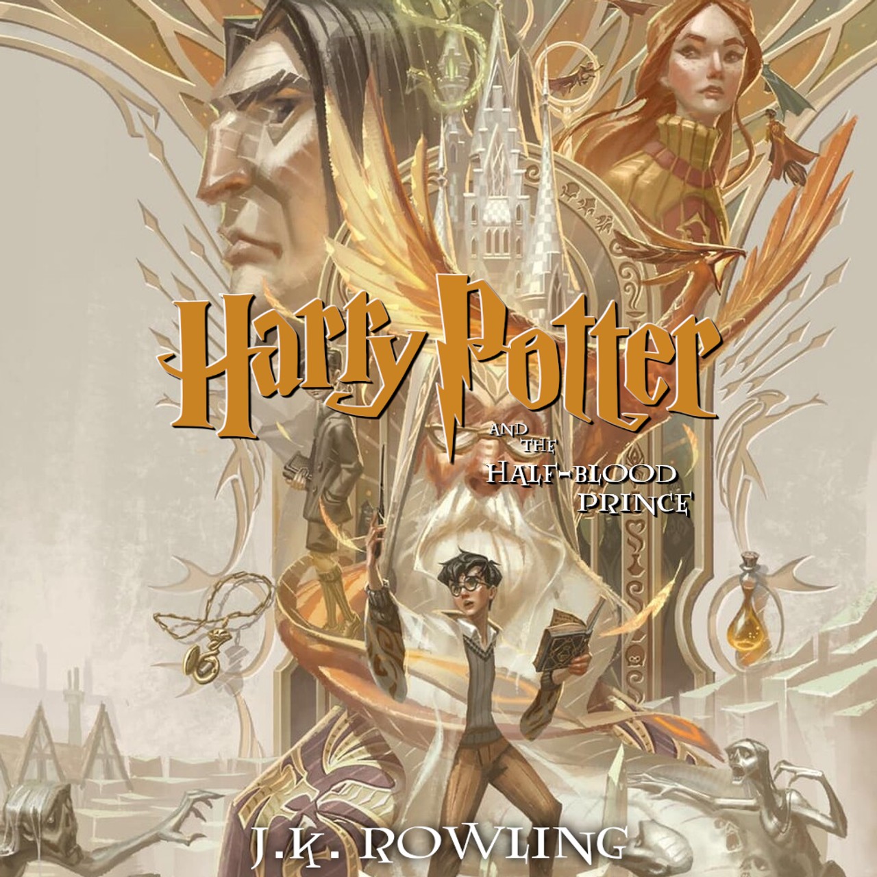 Audiobook cover for Harry Potter and the Half-Blood Prince