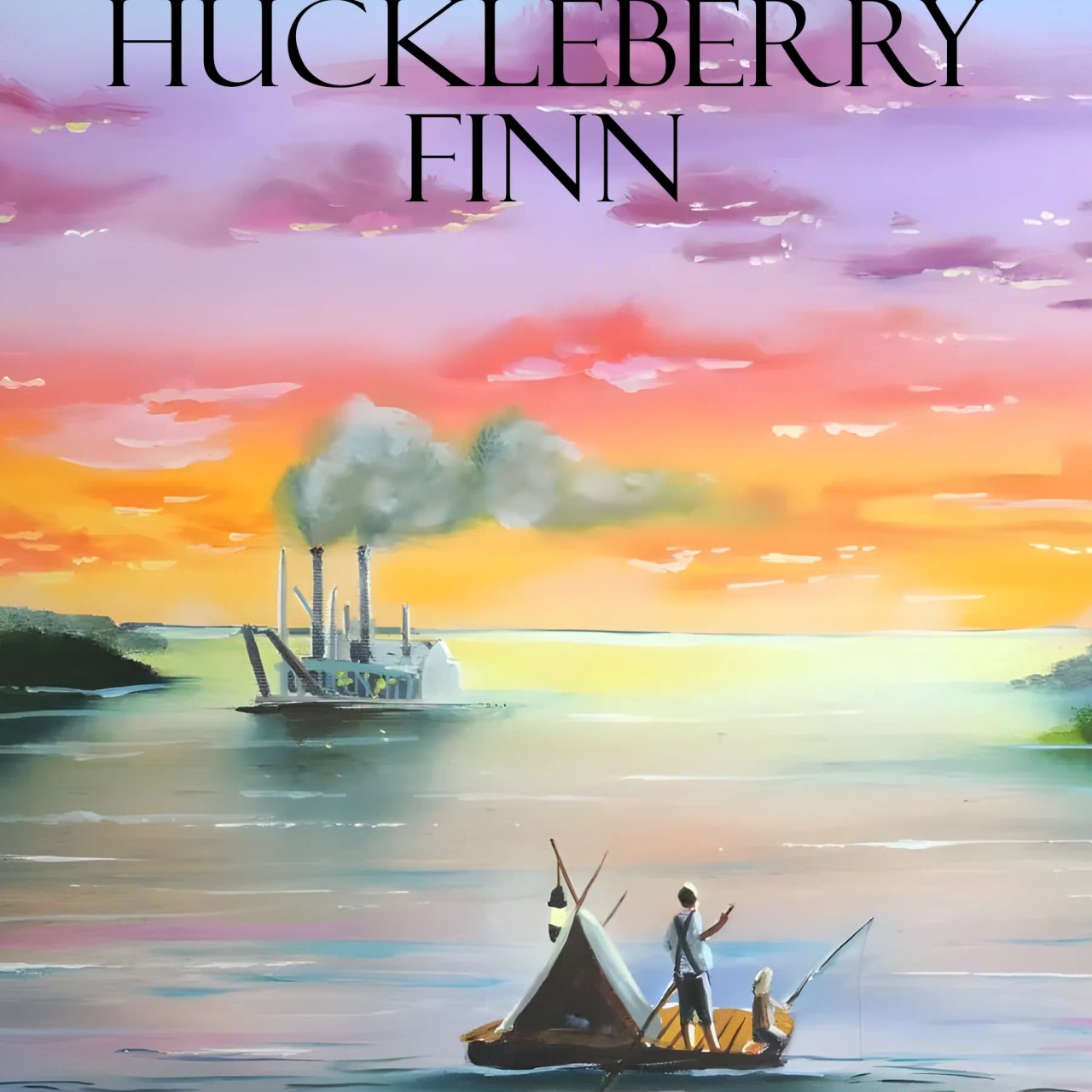 Audiobook cover for The Adventures of Huckleberry Finn