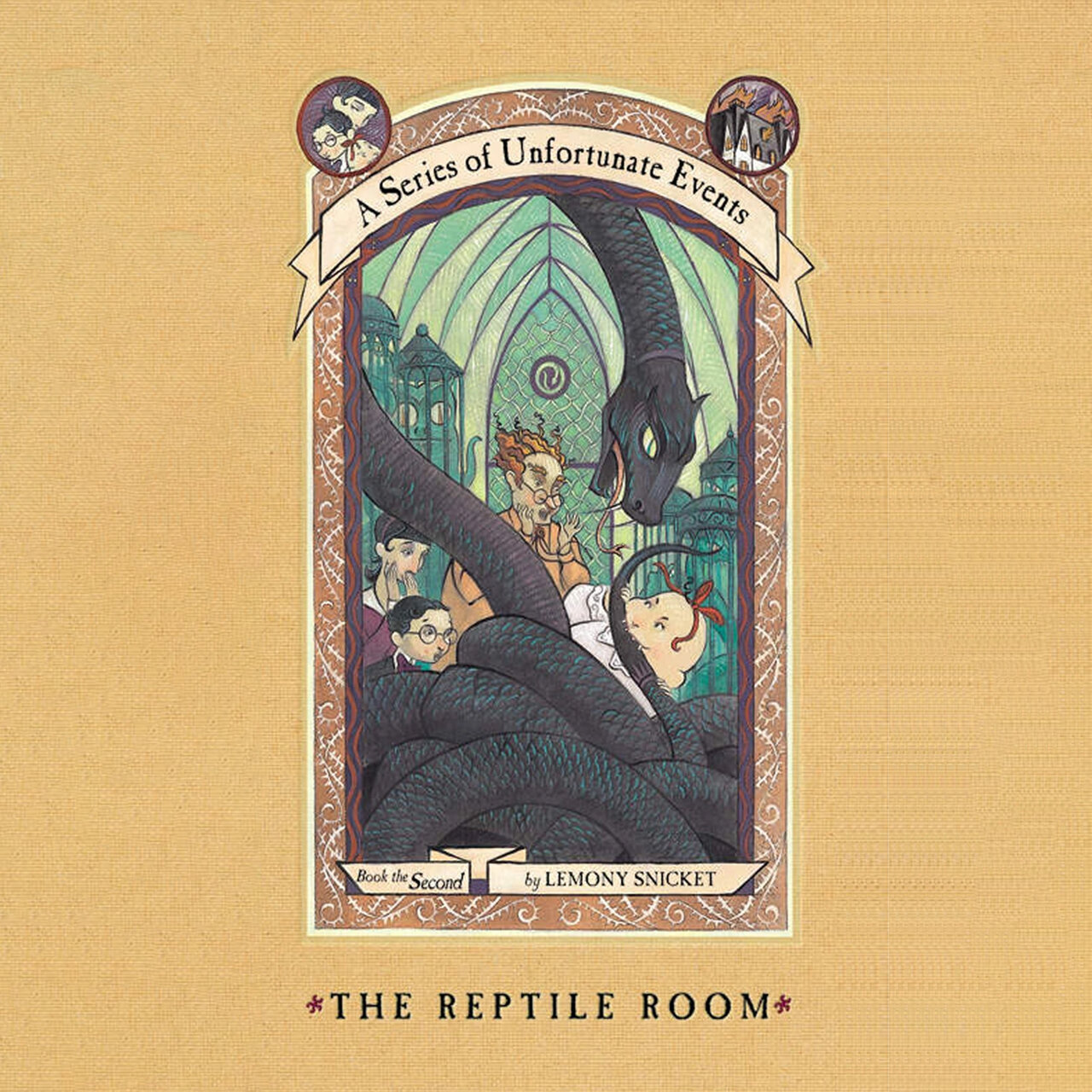 Audiobook cover for The Reptile Room