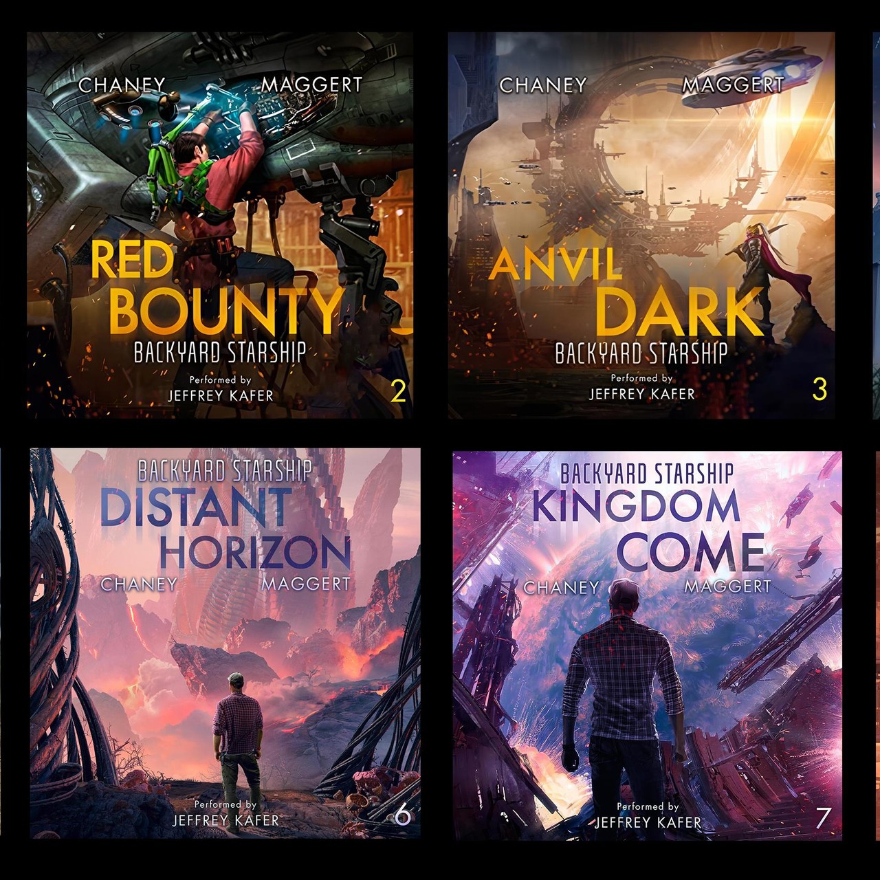 Audiobook cover for Backyard starship 