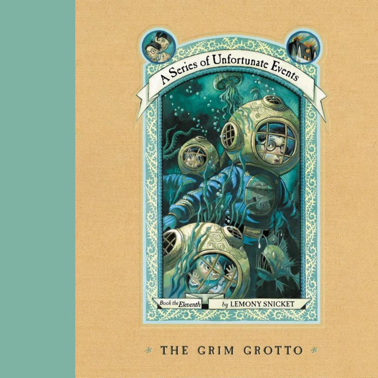Audiobook cover for The Grim Grotto