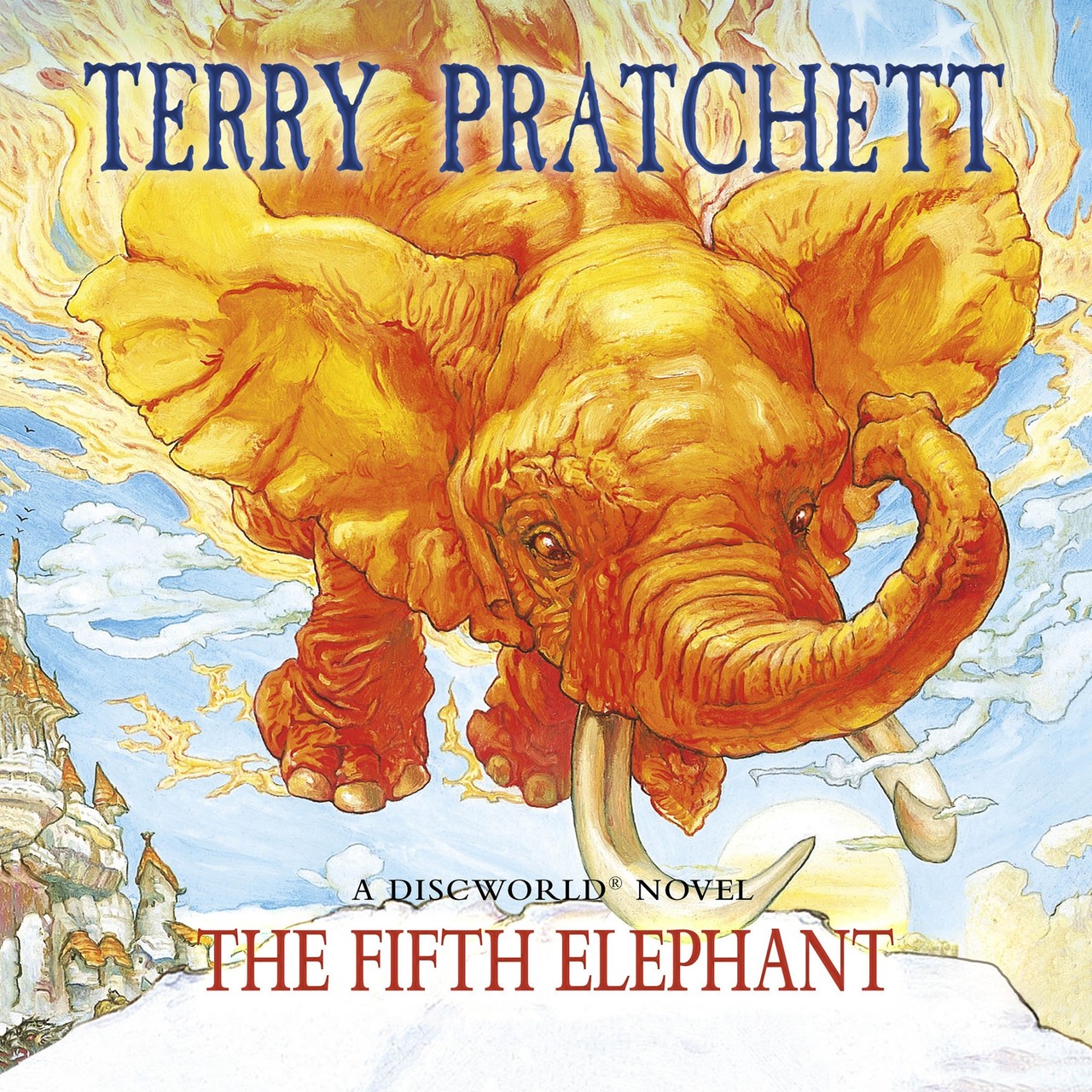 Audiobook cover for The Fifth Elephant